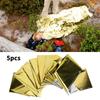 5PCS Outdoor Waterproof Emergency Survival Heat Reserve Reflective Blanket Camping Hiking