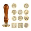 Wax Seal Stamps with Handle Easters Series Sealing Wax Stamps for DIY Envelope Wedding Invitation Card Scrapbooking