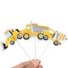 Baustellen Cupcake Topper Picks Kipper Bagger Traktor Kuchen Topper für Kinder Geburtstag Babyparty Party Dekorationen