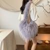 Women Fluffy Shoulder Bag Commuting Shopping Outdoor Travel Crossbody Bags Fashion Portable Female Heart Tote