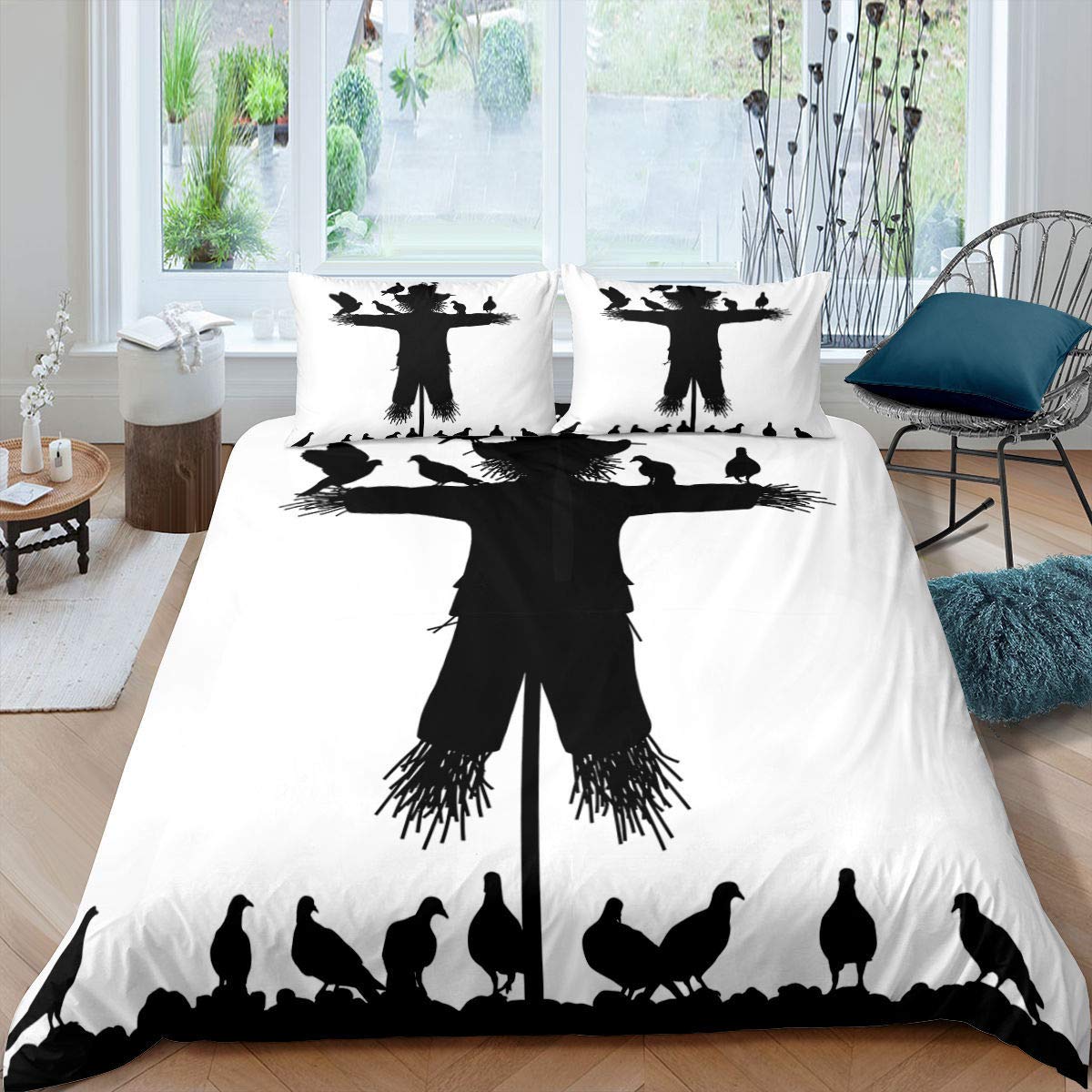 

Pigeon Peace Duvet Cover Set Cute Bird Pattern King Queen Size Polyester Comforter Cover With Pillowcase For Teens Bedding Set AU Single(140x210cm)