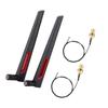 2PCS M.2NGFF Wireless Network Card Connect Cable 2*8DBi AC688 Network Antenna