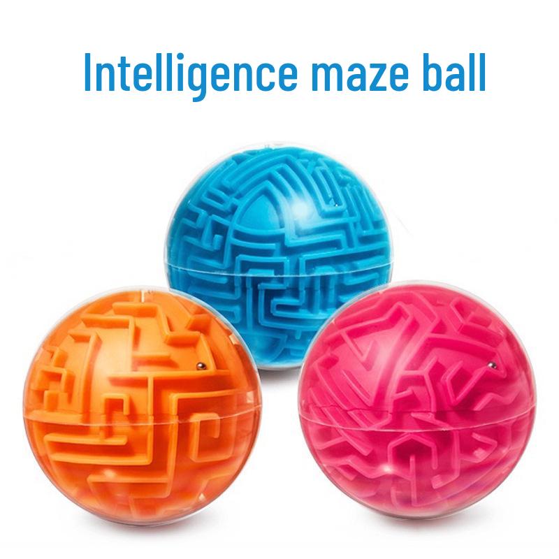 3D Stereo Maze Ball: Multi-Difficulty Rolling Track Toy for Kids