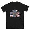 Biker Dog July 4th of July USA US Flag T-Shirt