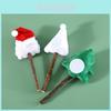 Christmas Cat Teeth Grinding Stick Plush Toy Santa Claus Snowman Gift Set