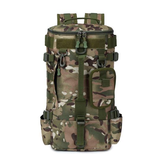 Fishing Backpack with Rod Holder Large Capacity Waterproof Oxford Cloth Outdoor Camping Hiking Hunting Fishing Gear Accessories Storage Bag