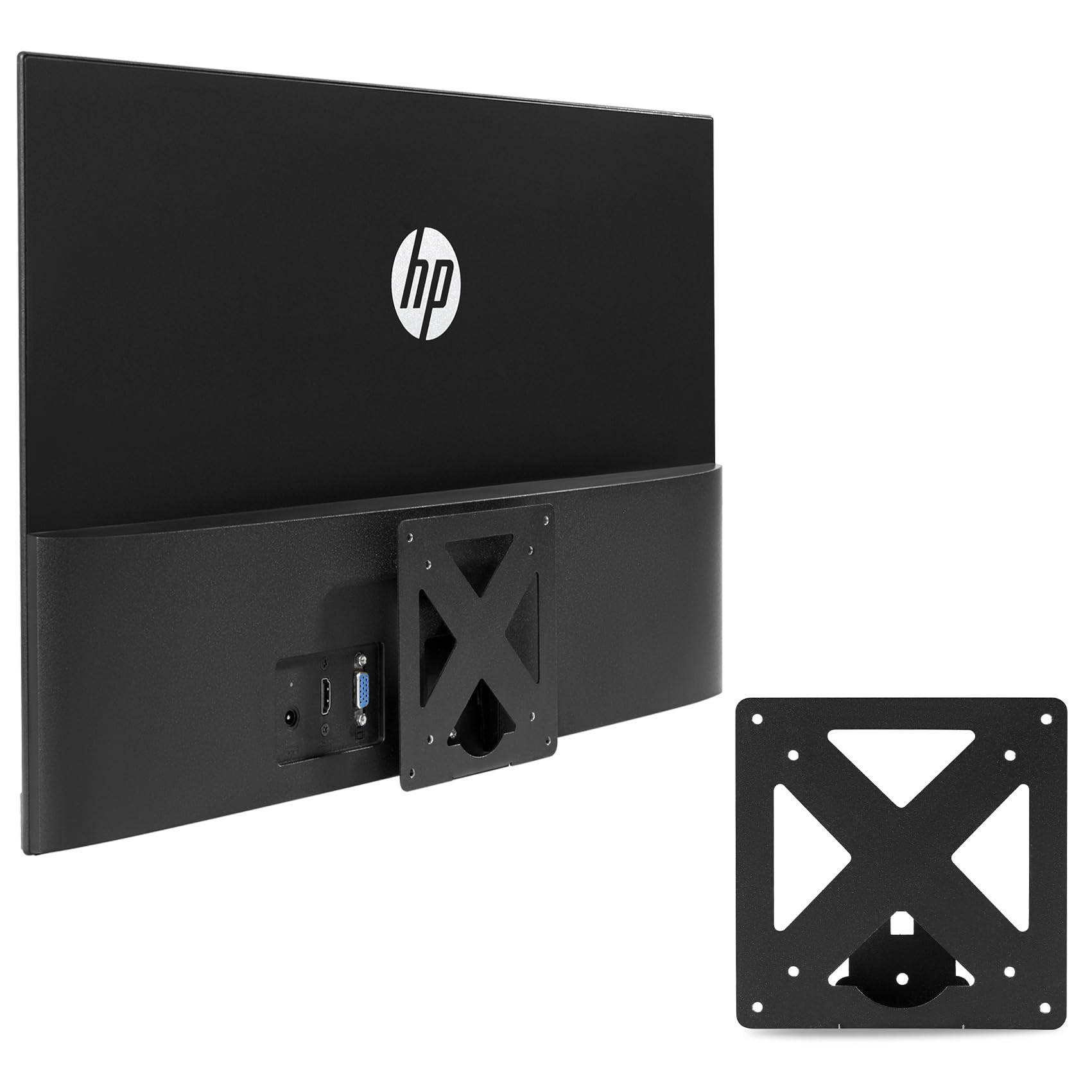 

Адаптер VESA-кронштейна для монитора для HP Pavilion 27M VESA 100 x 100 мм 75 x 75 мм Кронштейн/крепление 22M, 24M, чёрный