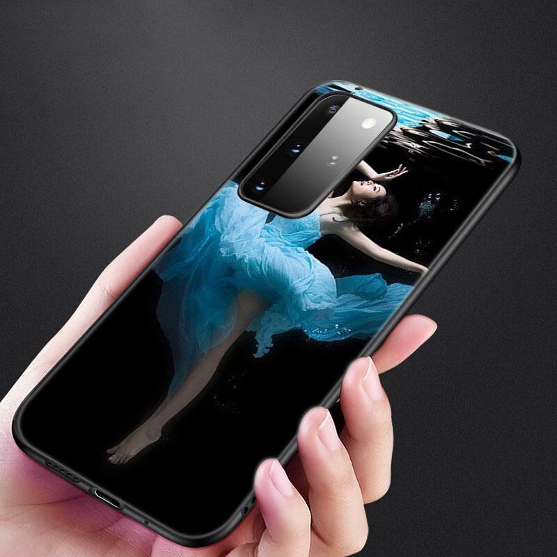 Ballet Dancer Phone Case For Samsung Galaxy S22 Pro S21 S20 Ultra FE S10 Lite 5G S10E S9 S8 Plus Soft TPU Black Cover