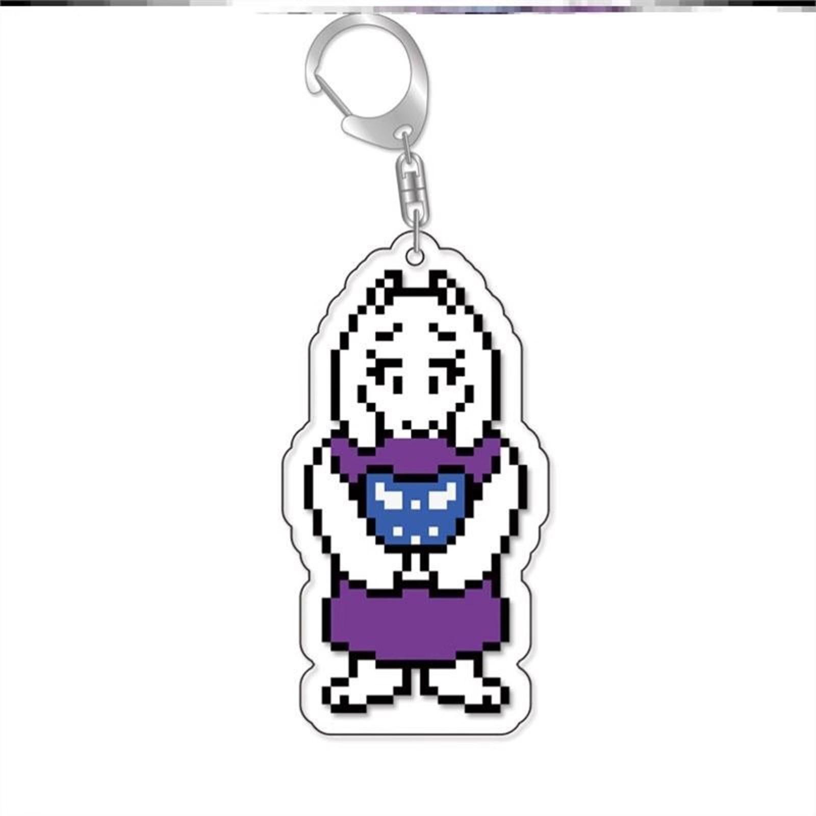 

Double Sided Hard Brushed Acrylic Keychain Pendant For Gaming Peripherals One Size