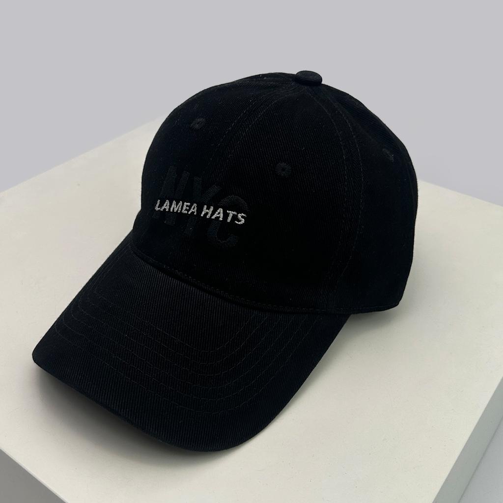 And Women Korean Style Vintage Embroidered Nyc Letter Prints Baseball Caps Sun Protection Casual All-Match Peaked Hats Personalized Fashion Street