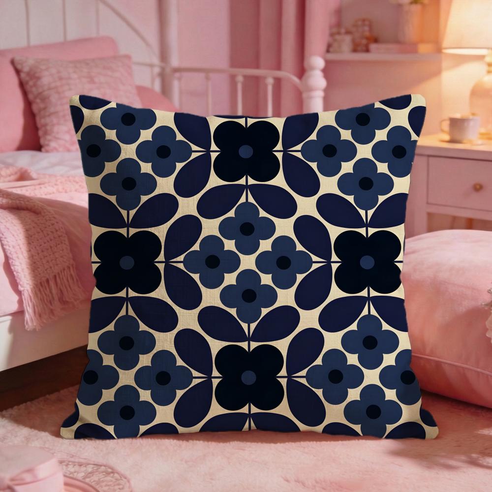 Federa Cuscino Estetica OOrla Kiely Comfort Premium Reversibile Design Due in Uno Per Qualsiasi Stanza Interno Auto