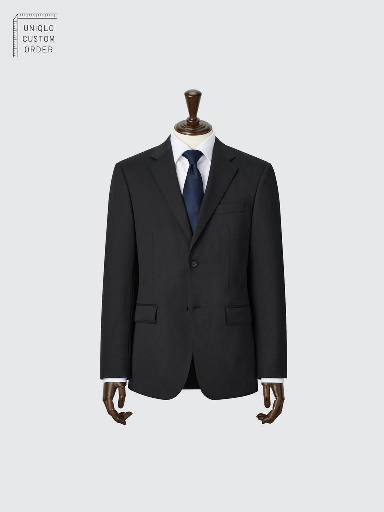 Uniqlo Japan Stretch Wool Slim Jacket  Can Be Set Up 