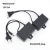 Su Geçirmez AC 100V 240V - DC 12V 2A 2000ma AU US EU fiş duvar Güç kaynağı Adaptörü dış mekan CCTV AHD Kamera NVR için 5.5mm*2.1mm