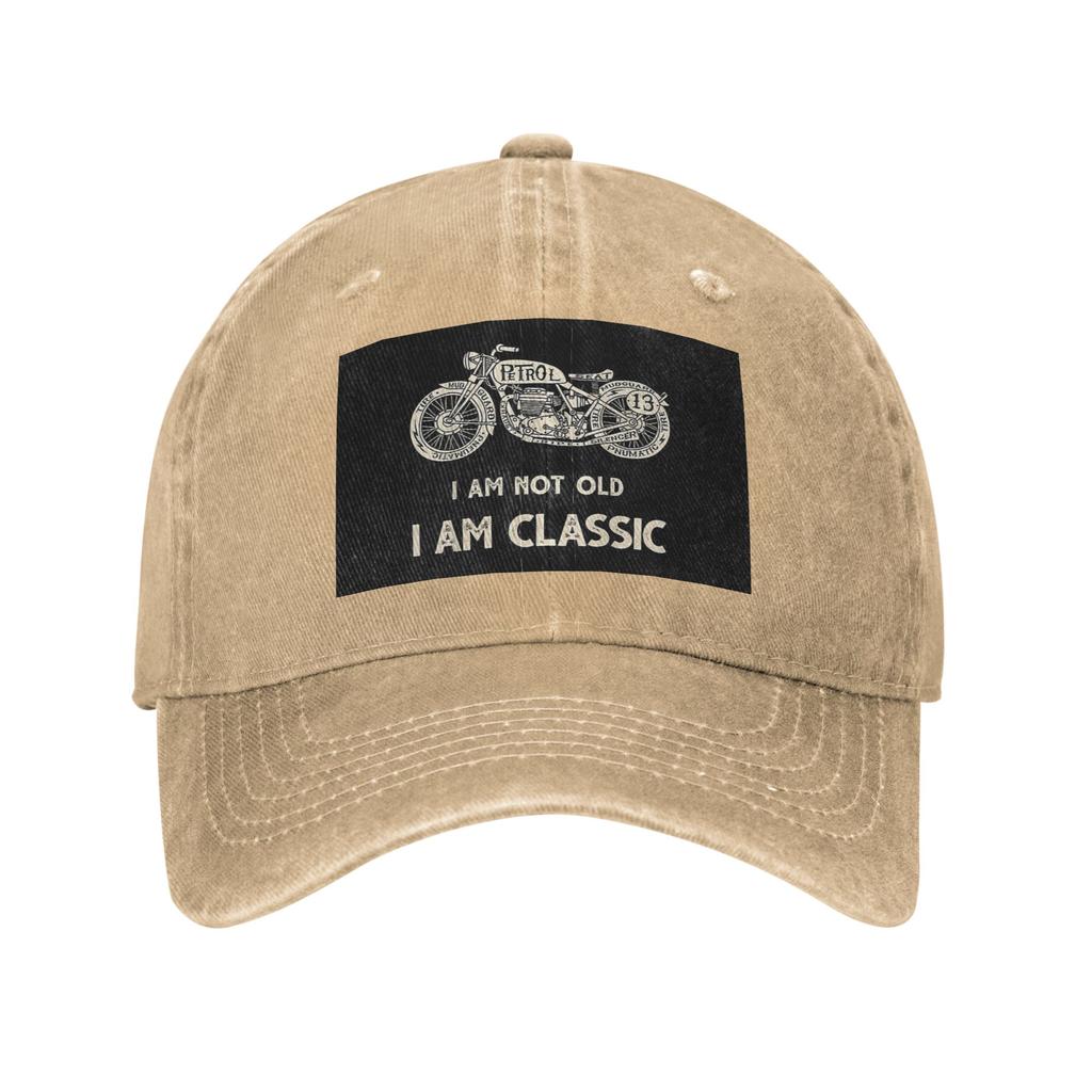 Im Not Old Classic Motor Head Motorcycle Distressed Denim Cap Casual Baseball Caps Adjustable Hat Summer Unisex Baseball Hats