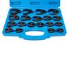 3/8 " " and 1/2 " "  Drive Crowfoot Flare Nut Wrench Set, 19Pcs Metric Tool 8 To 32 Mm Sizes, Flare Nut