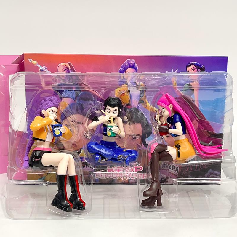 Noodles Kpop Devil Hunter Rumi Zoe Mira anime polyvinyl chloride character collection desktop trinkets Childrens Gift
