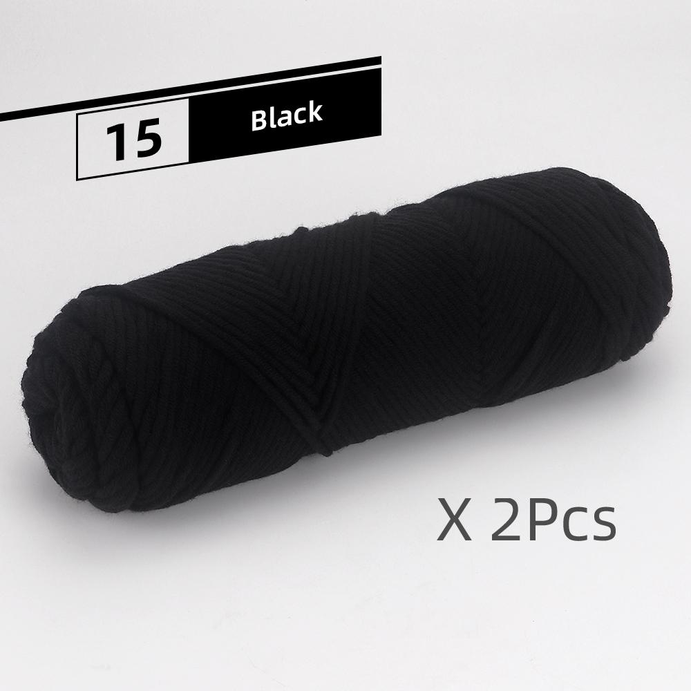 2pcs Soft Warm DIY Knitting Yarns for Hand Crocheting & Machine Knitting, Used for DIY Weaving Sweaters, Shoulder Shawl