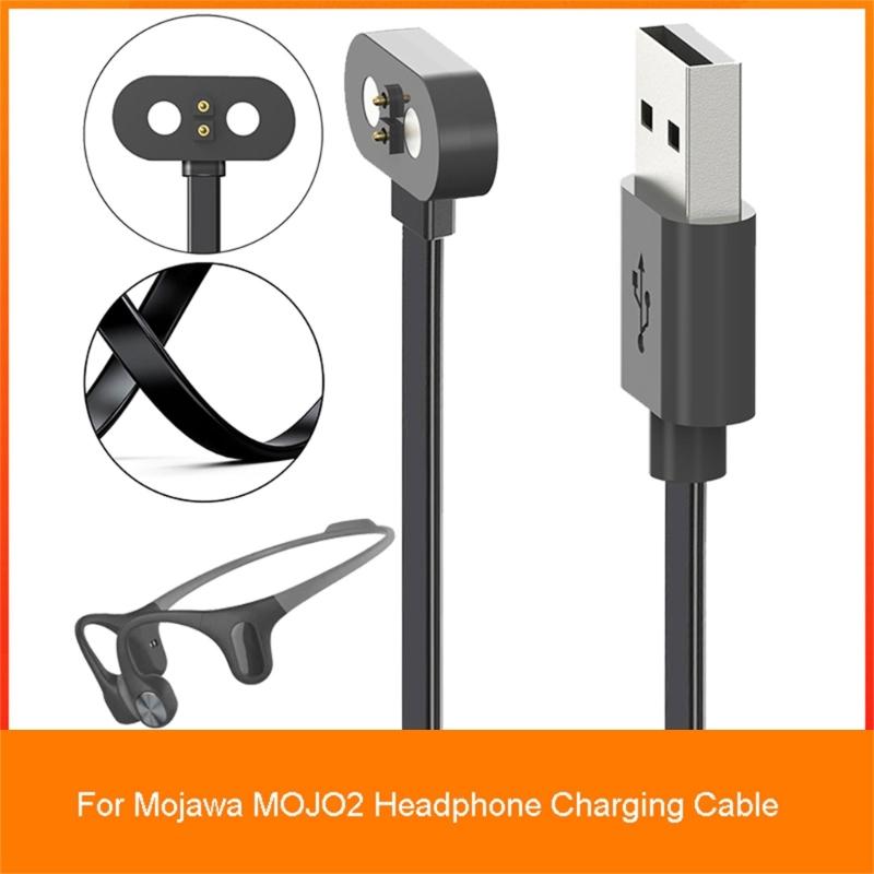 Compatible For Mojawa MOJO2 Earphone Magnetic Charger Cord Power Adapter USB Fast Charging Cable Bracket Station Durable