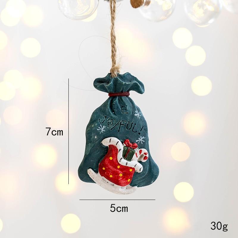 Creative Christmas Cookie Cake Old Man Ice Cream Cone Chef Old Man Donut Gingerbread Man Pendant for Christmas Tree Decoration