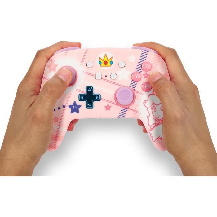 Wireless Controller - Power a - Nsgp0255-01 - Peach - 30 Hours of Gameplay - Compatible Nintendo Switch