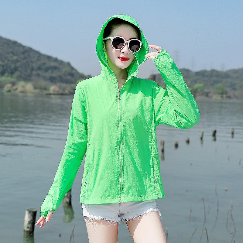 Ice Silk Summer 2025 Women's Sun Protection Breathable Cycling Cardigan Jacket