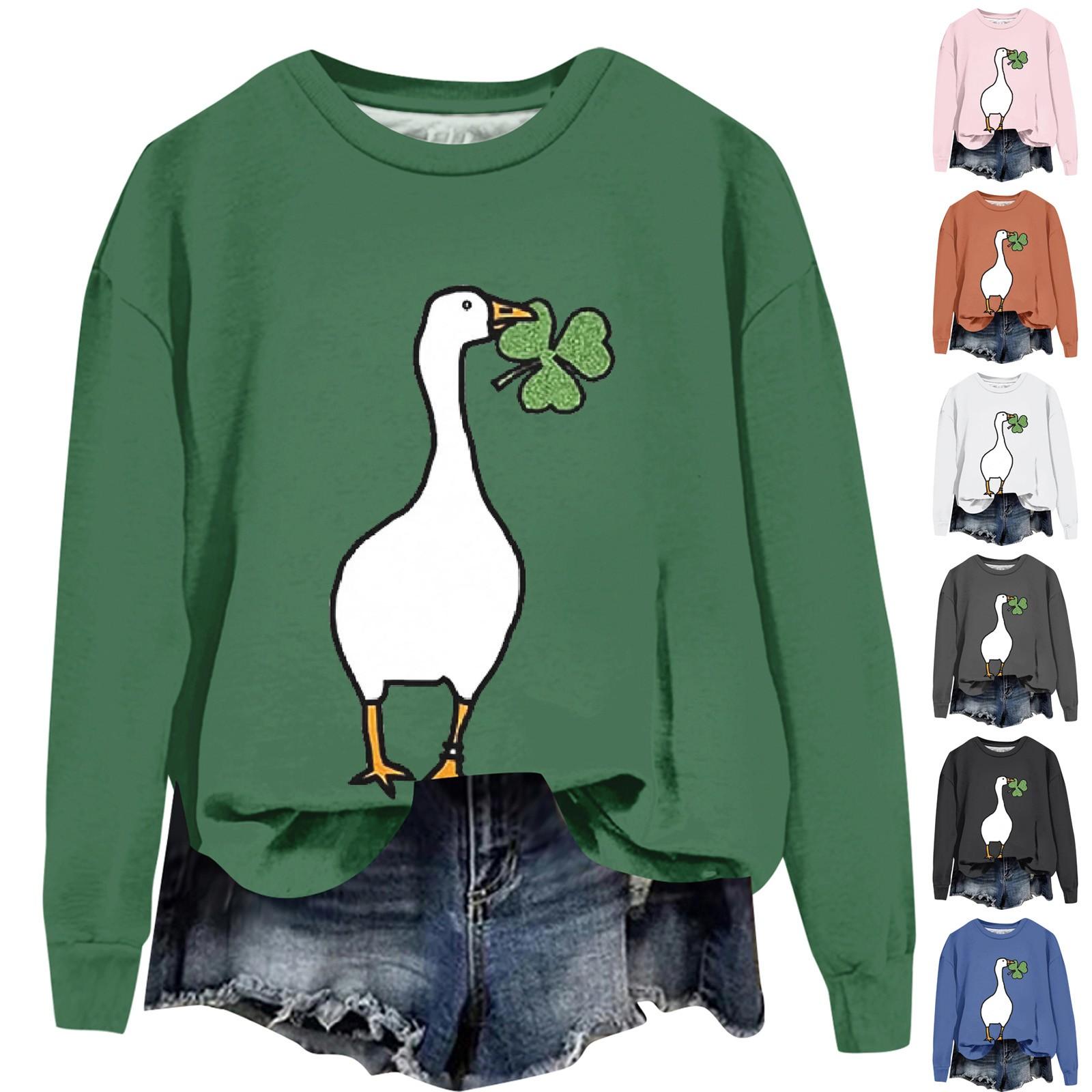 

Женские топы с круглым вырезом, хлопковый женский повседневный модный пуловер с длинным рукавом и круглым вырезом L