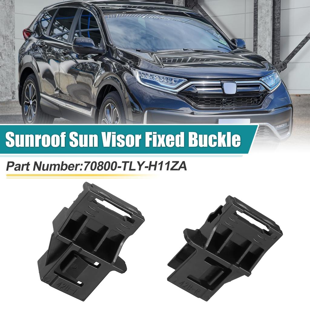 uxcell Sun Visor Fastening Buckle Sunshade Clip for Sunroof Hon Da Fits CR-V 2017-2021 1 Set
