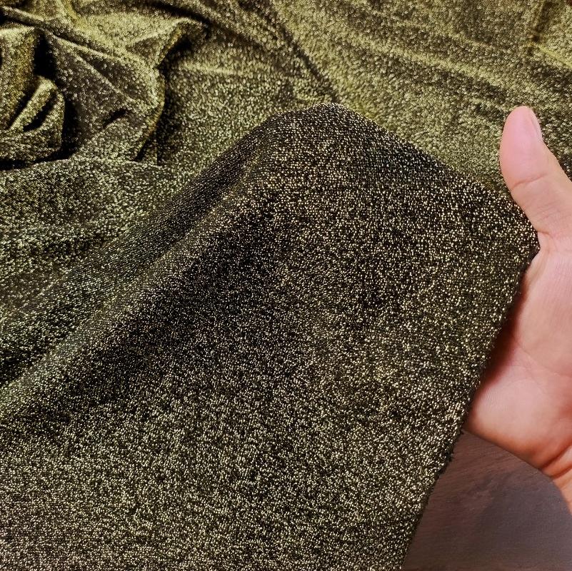 100/300/500cm Starry Stage Wedding Clothing Fabric Glitter Knitted Metallic Fabric DIY Sewing Handmade Elastic Cloth