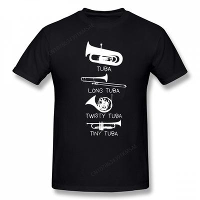 Funny Types of Tubas Player TShirt Band Jazz Classic Music Tops Tees Casual Cotton Printed Short Sleeve T Shirt Unisex