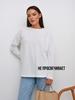 Cotton Sweatshirt Base Shirt  Long Sleeve Bottom Slit Base Shirt