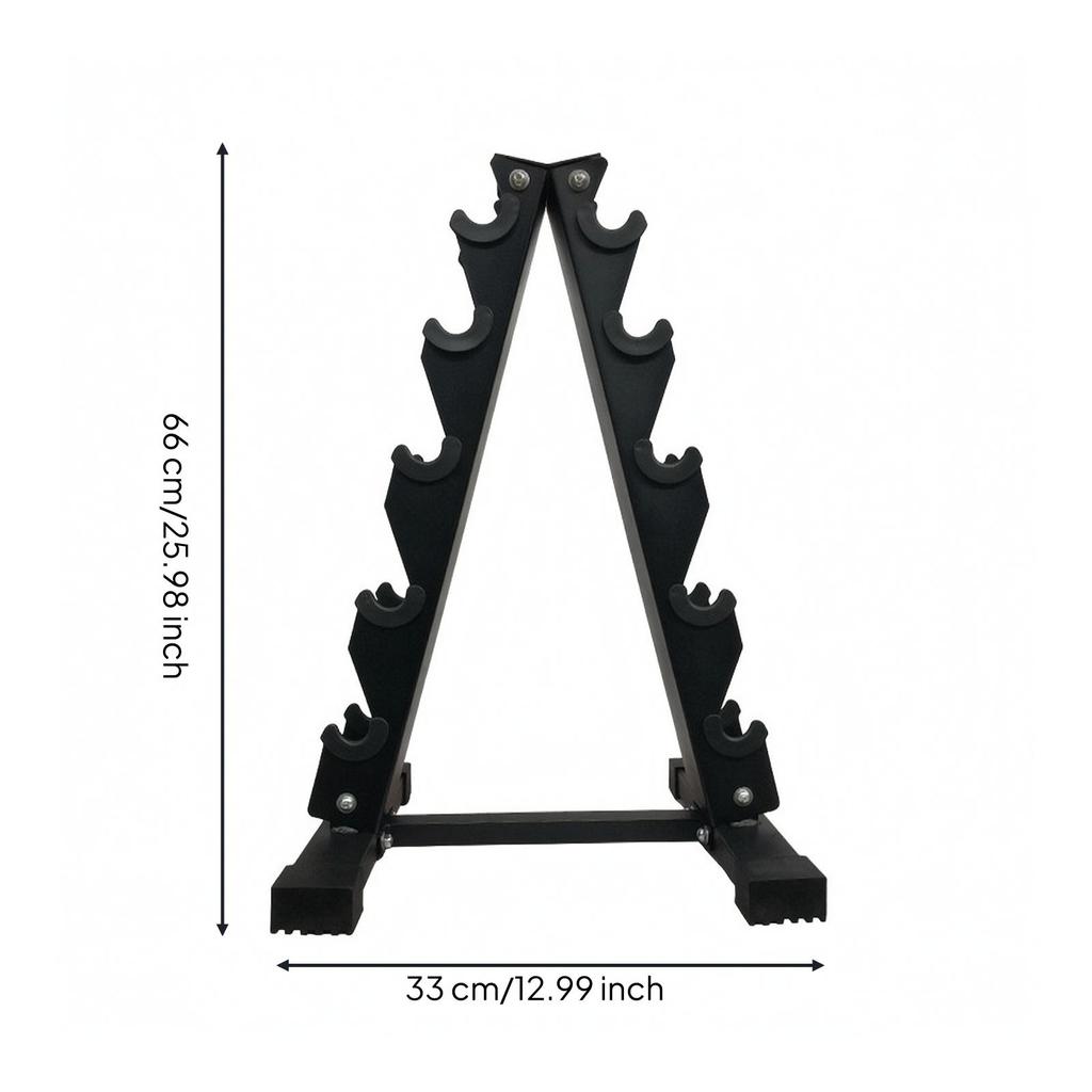 Dumbbell Storage Rack Stable A-Shaped Sturdy for Fitness Room