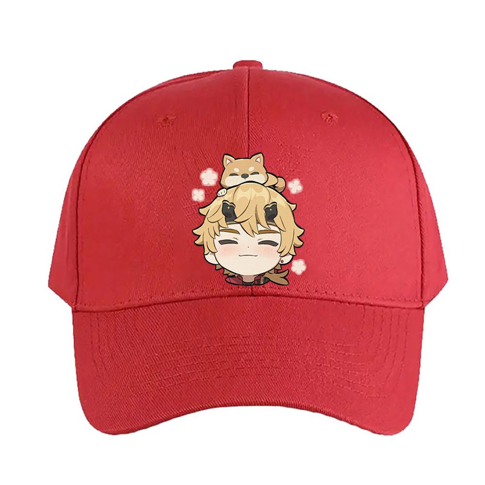 Chibi Thoma Genshin Impact Cap Summer Woman Man Adult Casual Fashion Casual Adjustable Fishing Hat Sun Hat