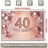 Piano 2D - Banner Decorativo in Poliestere Oro Rosa per 40° Anniversario