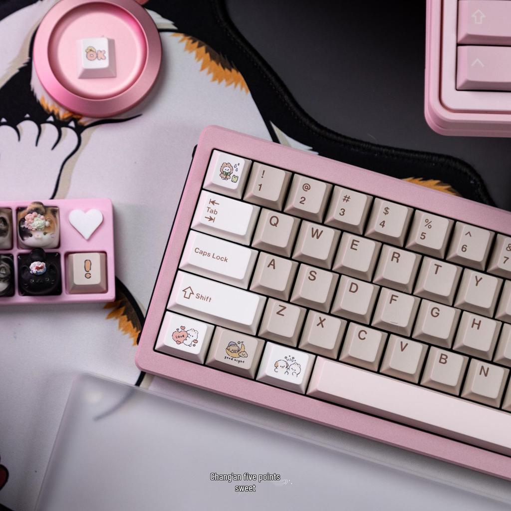 JJKDK Retro Fairy Tale PBT Dye-Sublimation Mechanical Keycaps for 68, 75, 87, 98, and 104 Layouts