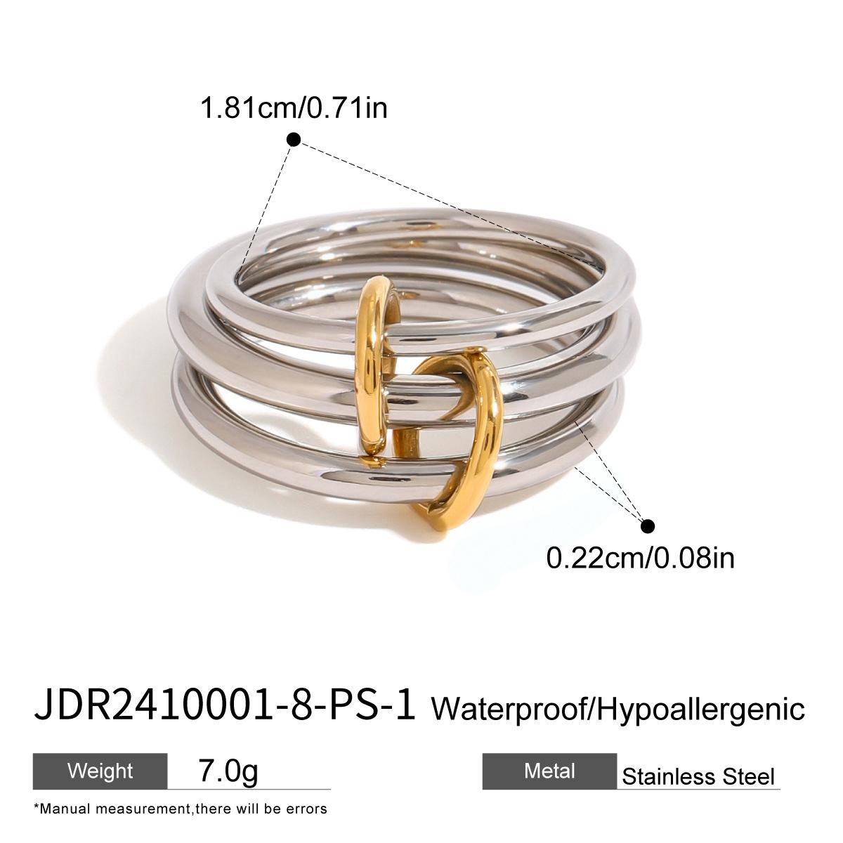 European and American stainless steel stacked plain ring ring, personalized ring, titanium steel hand rings
