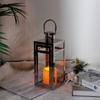 Sliver Stainless Steel Candle Holder Lantern Hanging Lantern Candlestick Light for Indoor Outdoor Wedding Centerpiece Home Decor