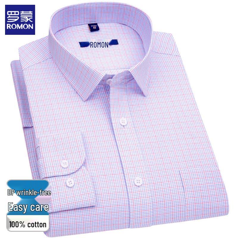 

Romon Men s Long-Staple Cotton Business Shirt 43
