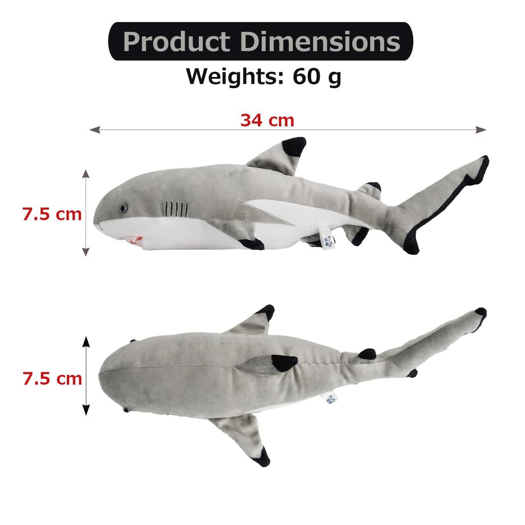 TST Advance Aufregender illustrierter Führer Schwarzspitzen-Riffhai 10107 Gesamtlänge ca. 16cm