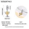 Original Copper Charms Luxury Sunflower Bouquet Pendant Beads Fit Bracelet Diy Women Making Delicate Gift