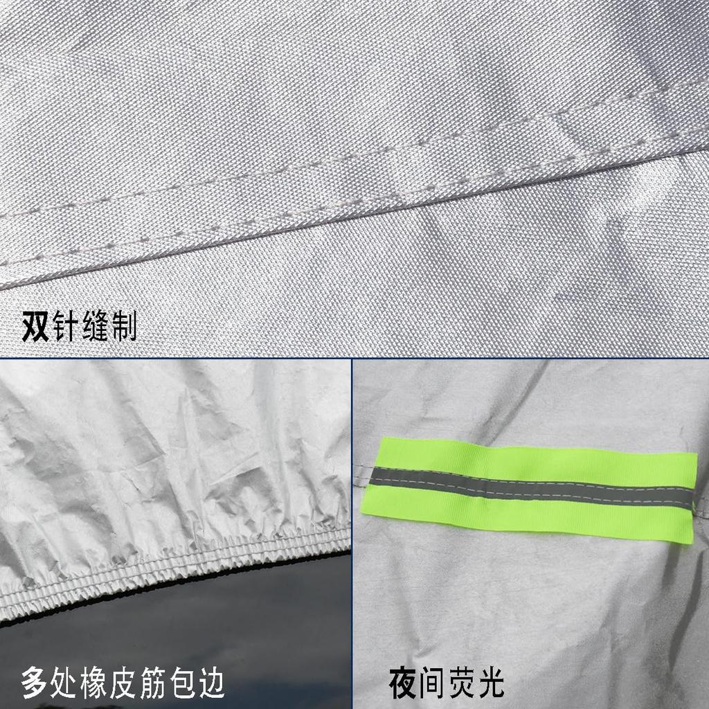 LINFEN Hood Cover, Half Car Cover, Half Fleece-Lined, Waterproof, Snowproof, UV Protection, Dustproof, Sun