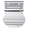 Fußstütze Wandmontage Raumaluminium Rutschfestes Fußpedal für Flur Eingangsbereich Badezimmer(Silber )