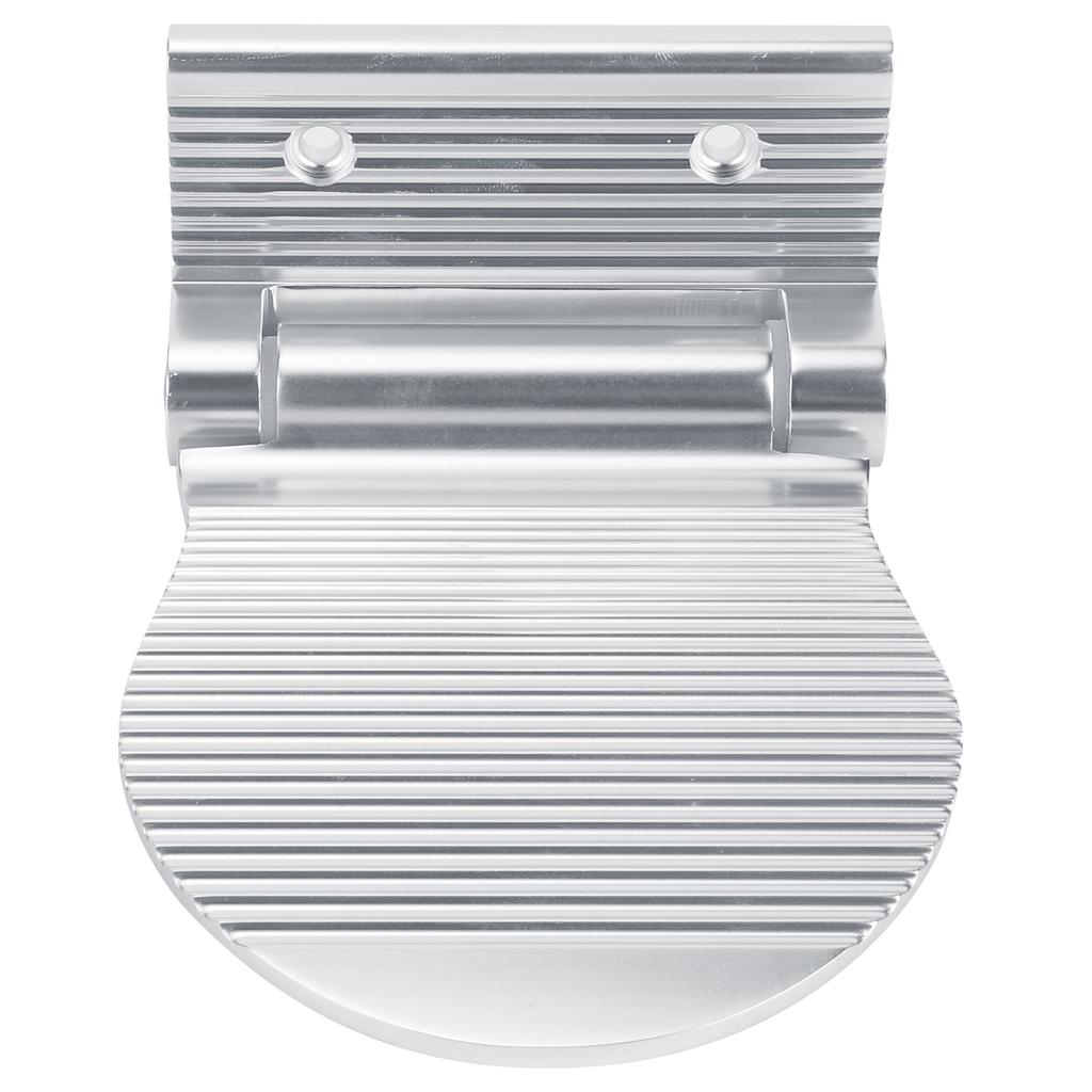 Fußstütze Wandmontage Raumaluminium Rutschfestes Fußpedal für Flur Eingangsbereich Badezimmer(Silber )
