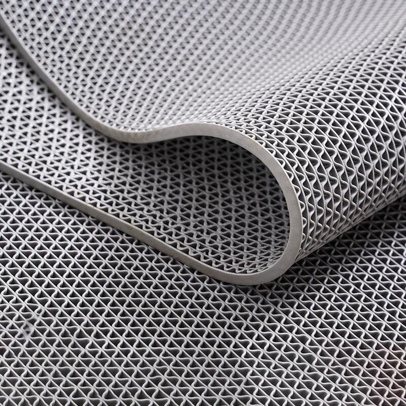 PVC S-Pattern Non-Slip Floor Mat серый