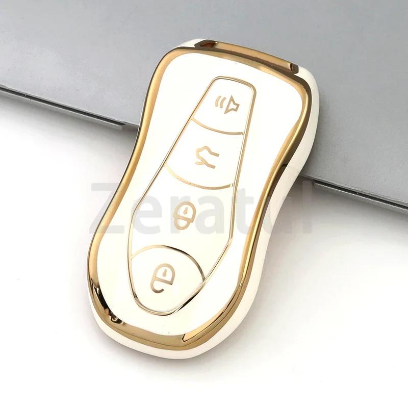 Fashion Tpu Auto Accessories Car Remote Key Cover Case Shell Fob For Geely Azkarra Fy11 Atlas Pro New Emgrand Gs X6 Suv Ec7