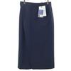 YVES SAINT LAURENT 90s Old Long length Wrap skirt L Navy Women Used