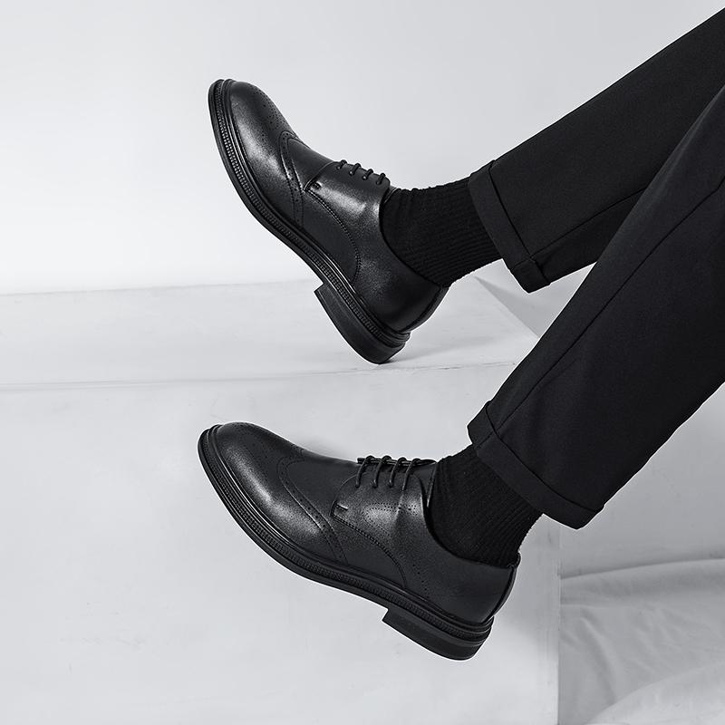 Leather Casual Shoes Men Loafers Luxury Design Slip On Male Dress Shoes Leisure Style Big Size Good Wear-resistant Sole