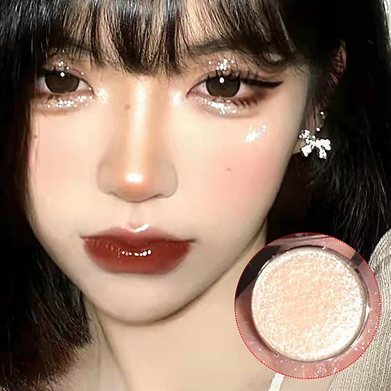 Glitter Powder Earth Color Lasting Monochrome Eyeshadow Palette Eye Makeup Eye Shadow Pearl Non-Smudging Delicate Smooth