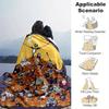 1pc, Cozy Halloween Home Decor: Jack Skellington & Friends Flannel Blanket, Perfect Gift for Bedroom, Living Room, Travel, Camping, Car, Beach, Office