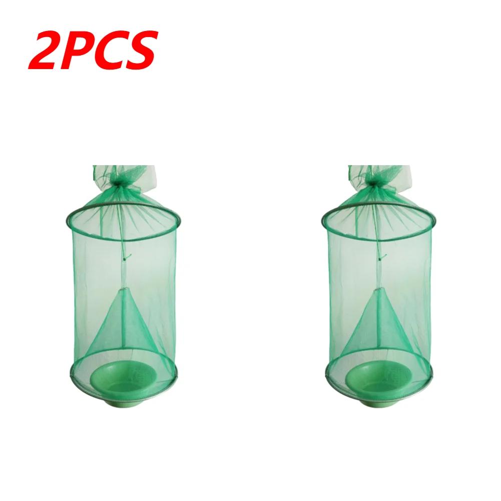 Hanging Fly Trap Cage Reusable Folding Flies Catcher Cage Practical Insect Catching Traps Pest Control Tool for Household Garden