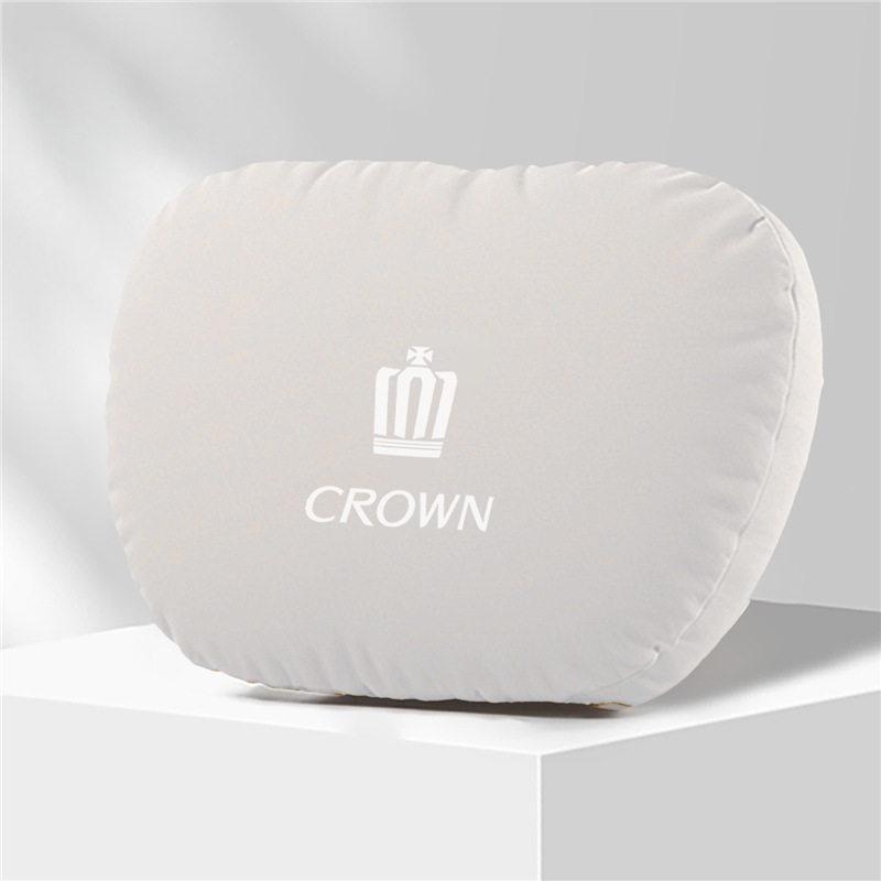 

Crown Car Neck and Lumbar Support Pillow - Headrest Seat Cushion for Interior Decoration